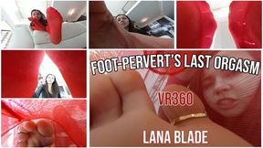 Foot-pervert's last orgasm - VR360