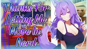 [f4m] Your Wolf Girl Bully Thanks You For Letting Her Move In [enemies To Lovers] {lewd Asmr}