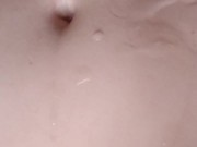 Super powerful prostate orgasm with shaking body, legs and loud moans for straight skinny teen