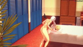 Ani Grok hot sex on her house