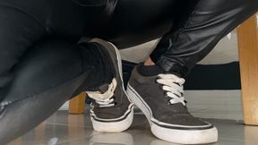 taking off socks