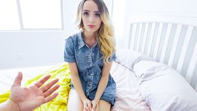 Aesthetic POV dick-riding session with a teen blonde Maria Kazi