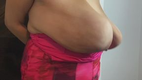 MILF Swings Long Saggy Tits