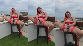 regarde comment je me fais bien gicler sur ce rooftop