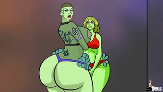 PAWG Stripper gets in some trouble in the back