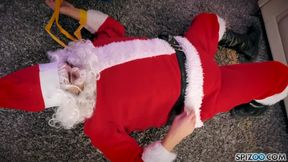 Jessica Jaymes fucking Santa's Cock
