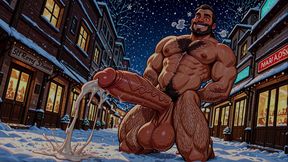 Wild Hunks Posing with Monster Cocks Cumming