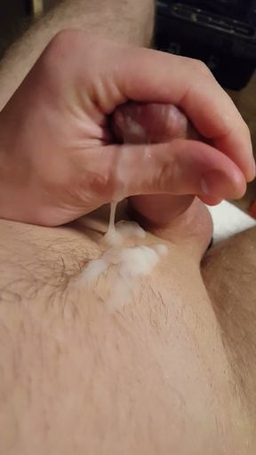 Jerking off after two hours of pumping and edging   Clip 2