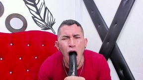 Private Show   Sucking  Dildo