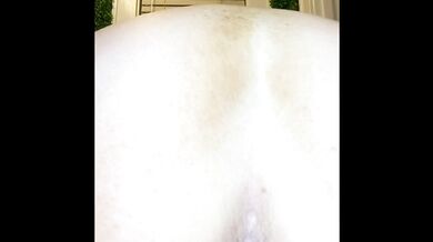 The milf begins to gush pee standing tall in a fetish solo session