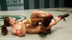 Nikki Darling Vs. Audrey Rose In A Super Sexy Feather Weight Bonus - Publicdisgrace