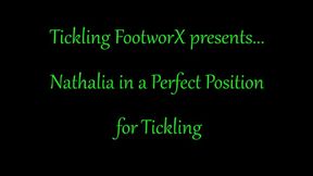 Nathalia in a Perfect Position for Tickling