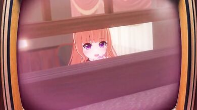 Vol 10 Me Myself and I Choked Threesome With Orange Hair Anime Maid Strap On