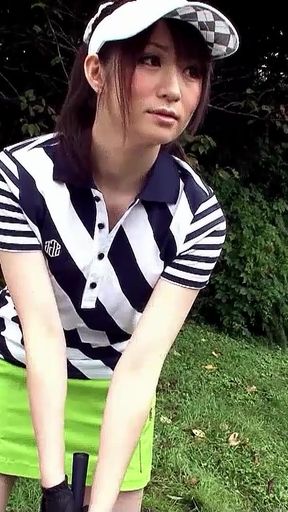 Key moment from &quot;Teacher and other Guys talk Japanese Teen to Blowbang at Golf Lesson&quot;