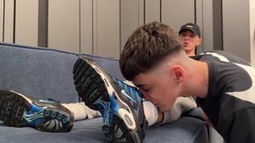 Bottom Sniffs Sweaty Socks And Gets A Creampie
