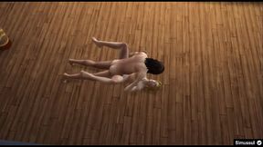 SimusSul sexo en la piscina