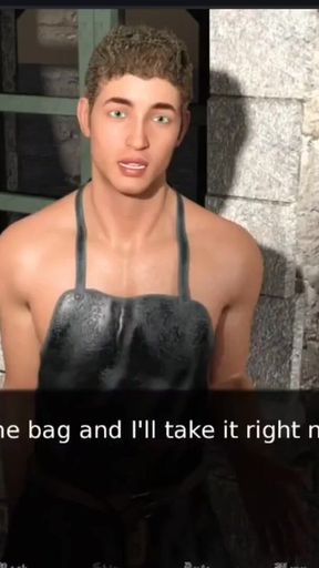 Key moment from &quot;Medieval time, big ogre cock fucking sexy young man.&quot;