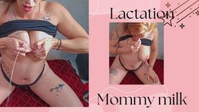 I milk myself and get all wet with jets of milk