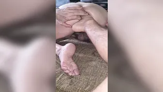 Amateur guy worships and licks a big male foot in fetish scene