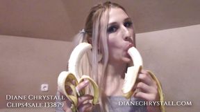 I fucking love bananas! Feed me Daddy!