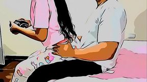 Mi Sobrina en ley Quiere que la Ense&ntilde_e a Jugar Juegos de V&iacute_deo y Yo la Ense&ntilde_o Sentada en mis Piernas - Ese d&iacute_a Me Aproveche de mi Sobrina en ley Versi&oacute_n Cartoon