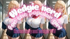 ANIMATED VERSION WEDGIE AND WALLET NERD FOR POPULAR GIRL