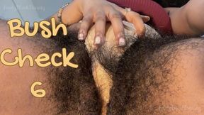 Bush Check 6: Hairy Ebony Pussy Fetish 4K