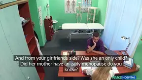 Naughty nurse gives a sloppy blowjob and takes it in the ass