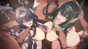 Genshin Impact Orgy Sex2lauma,nefer Group Sex 3d Hentai Animation