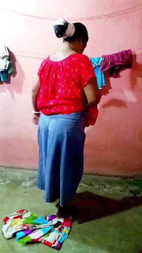 Saree Dropping After Bath Sfw