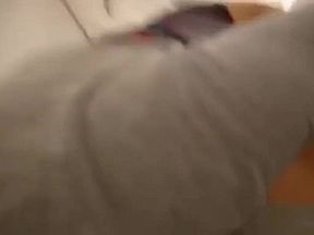 Asian Girl Blows in a Tent