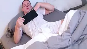 Blond Guy Jerks Off