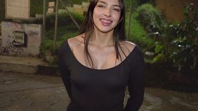 Nervous Latina Babe Persuaded to Fuck in Crazy Hookup Session