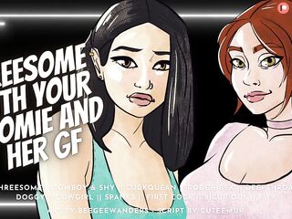 Three-Some With Your Bicurious Roomie & Her Girlfriend [Cucking Your Roomie] - Audio Roleplay