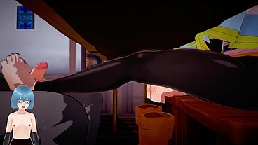 frieren undertable footjob