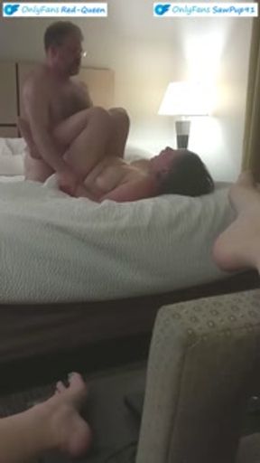 Real Cuckquean Wife Films Her Husband Making Another Girl Cum Hard