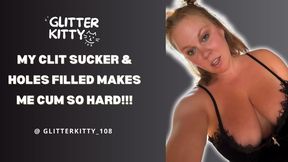 Up-Close: I Cum So Hard With My Clit Sucker & Holes Filled!