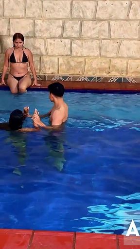 SWIMMING COACH HAS A THREESOME FUCKING EMMA ANTURIN AND KATHY LEE IN THE ASS AFTER THEIR FIRST CLASS.   Clip 1