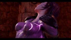 kaisa hentai lol full animation threesome hard sex 3d porn purple armor lights