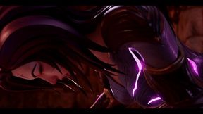 kaisa hentai lol full animation threesome hard sex 3d porn purple armor lights