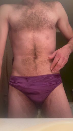 Purple satin