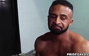 Interracial stepbrothers Valentin and Damian doing missionary