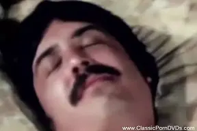 Vintage German MILF rides huge cock and gets a creampie