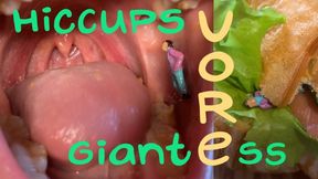 Inside giantess's mouth | Hiccups