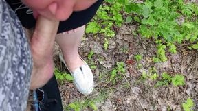 A Friend Sucks My Dick in a Park and Swallows Cum