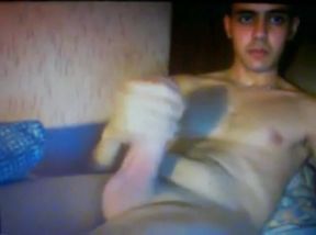 smooth turkish guy wanking huge thick cock on cam 2