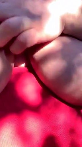 Bbwbootyful flashing my big boobs in the park