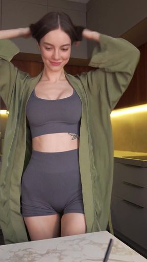 From Breakfast Arousal to Full Fuck &amp; Swallow with Solazola   Clip 1