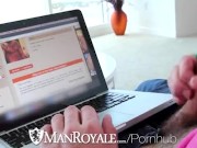 ManRoyale Guy caught masturbating online by bf