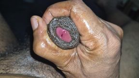 Jerking cock